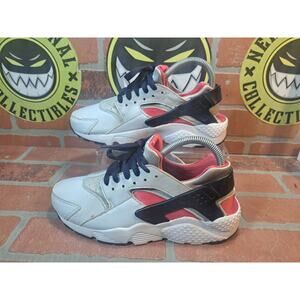Nike Boys Air Huarache Run White/red/black Running Shoes Sneakers Size 6Y